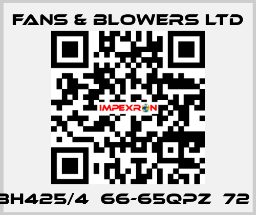 BH425/4  66-65QPZ  72㎏ Fans & Blowers Ltd