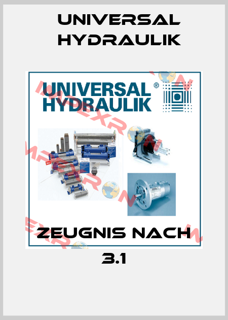 Zeugnis nach 3.1 Universal Hydraulik