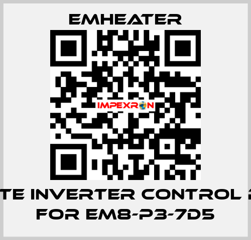 Remote inverter control panel for EM8-P3-7d5 EMHEATER