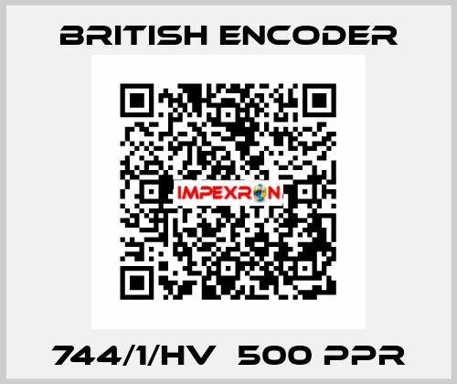 744/1/HV  500 PPR British Encoder