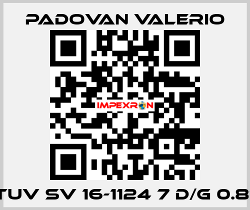 TUV SV 16-1124 7 D/G 0.81 PADOVAN VALERIO
