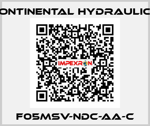 F05MSV-NDC-AA-C Continental Hydraulics