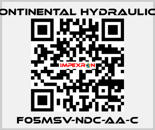 F05MSV-NDC-AA-C Continental Hydraulics