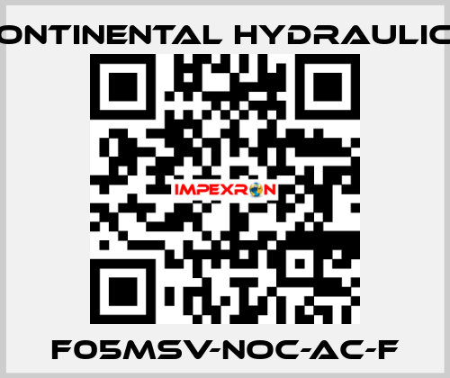 F05MSV-NOC-AC-F Continental Hydraulics