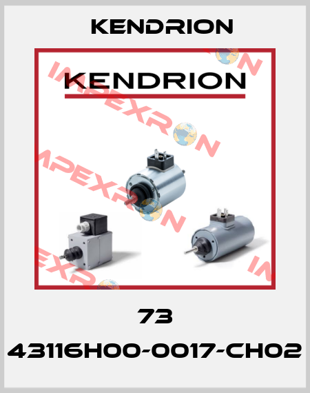 73 43116H00-0017-CH02 Kendrion