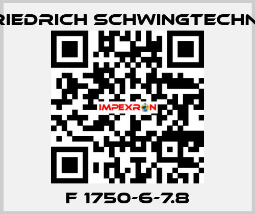 F 1750-6-7.8 Friedrich Schwingtechnik