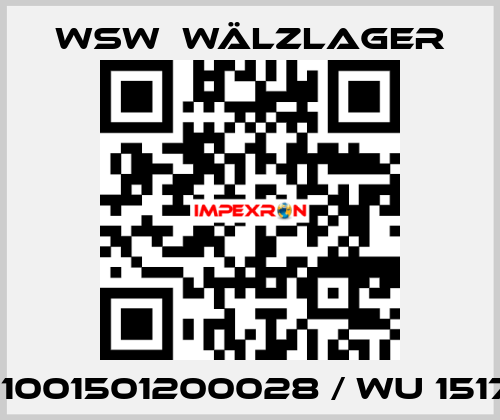 301001501200028 / WU 151712 WSW  Wälzlager