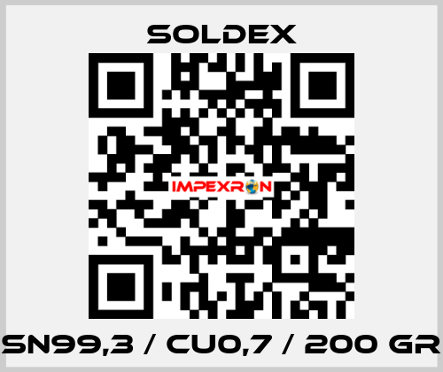 SN99,3 / CU0,7 / 200 gr SOLDEX