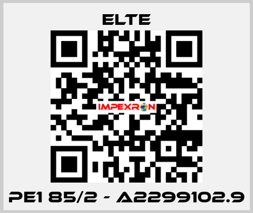 PE1 85/2 - A2299102.9 Elte
