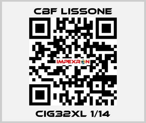 CIG32XL 1/14 CBF LISSONE