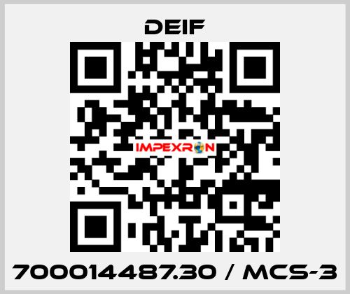 700014487.30 / MCS-3 Deif