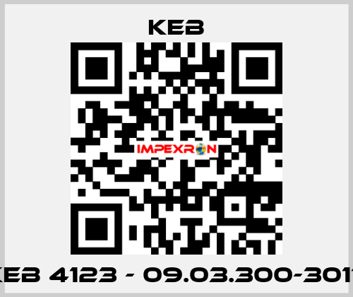 KEB 4123 - 09.03.300-3017 KEB