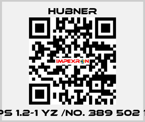 TDPS 1.2-1 YZ /No. 389 502 15W HUBNER