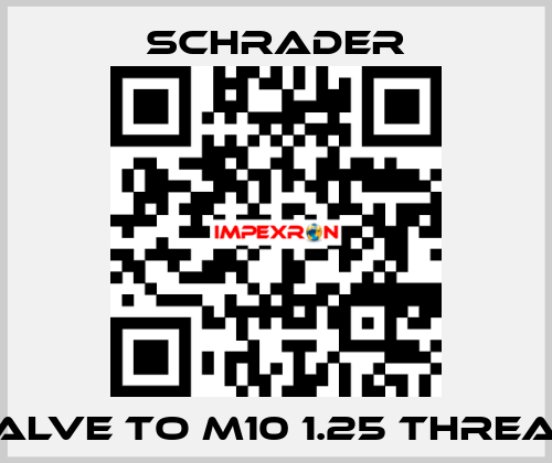 Valve to M10 1.25 Thread Schrader