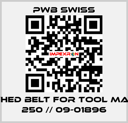 toothed belt for Tool Master 250 // 09-01896 PWB Swiss
