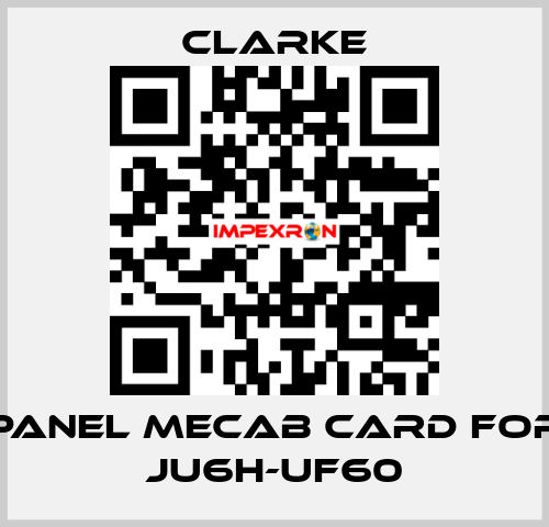 panel mecab card for JU6H-UF60 Clarke