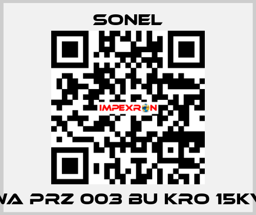WA PRZ 003 BU KRO 15KV Sonel