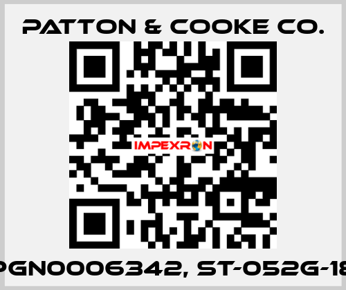 PGN0006342, ST-052G-18 Patton & Cooke Co.