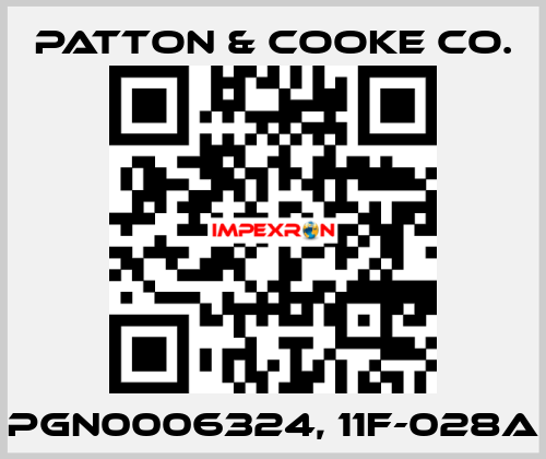 PGN0006324, 11F-028A Patton & Cooke Co.