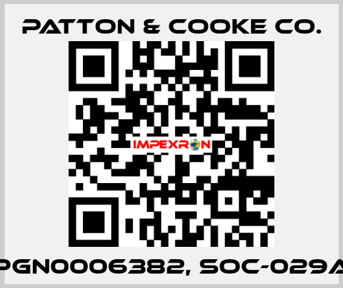 PGN0006382, SOC-029A Patton & Cooke Co.