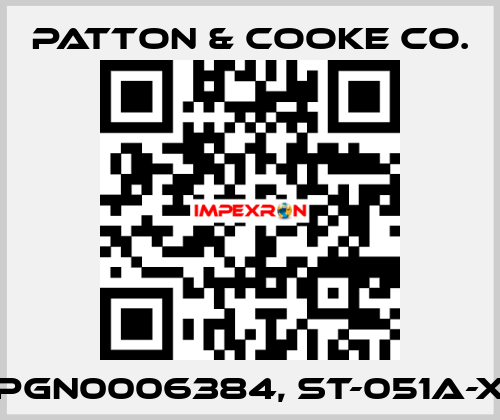PGN0006384, ST-051A-X Patton & Cooke Co.