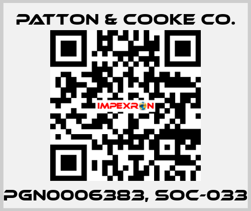 PGN0006383, SOC-033 Patton & Cooke Co.