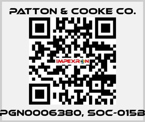 PGN0006380, SOC-015B Patton & Cooke Co.