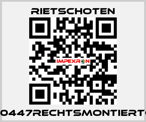 300/45910447RECHTSMONTIERTGMRSP/T RIETSCHOTEN