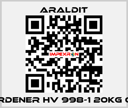 168440700 HAERTER HV 998  Araldit