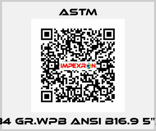 A234 GR.WPB ANSI B16.9 5"x4"  Astm