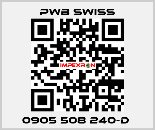 0905 508 240-D  PWB Swiss