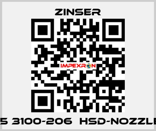 235 3100-206  HSD-nozzles  Zinser