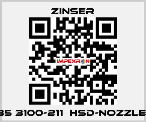 235 3100-211  HSD-nozzles  Zinser
