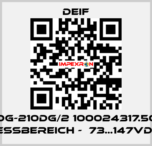 TDG-210DG/2 100024317.50 ( Messbereich -  73...147VDC)  Deif