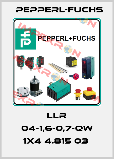 LLR 04-1,6-0,7-QW 1x4 4.815 03  Pepperl-Fuchs