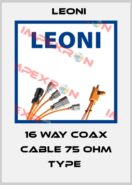 16 way coax cable 75 ohm type  Leoni