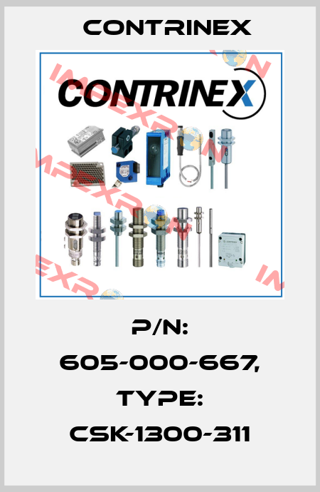 p/n: 605-000-667, Type: CSK-1300-311 Contrinex