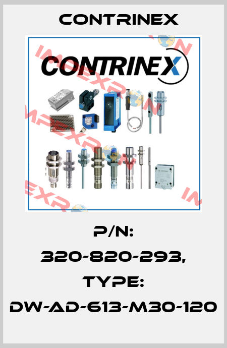 p/n: 320-820-293, Type: DW-AD-613-M30-120 Contrinex