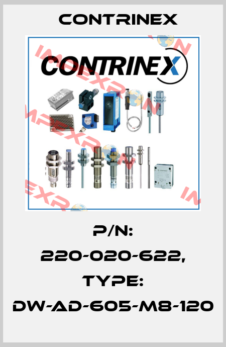p/n: 220-020-622, Type: DW-AD-605-M8-120 Contrinex