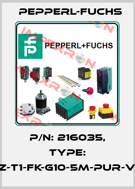 p/n: 216035, Type: VAZ-T1-FK-G10-5M-PUR-V1-W Pepperl-Fuchs