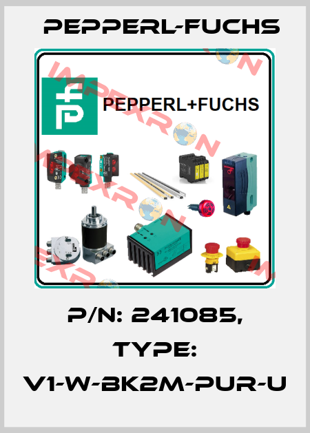 p/n: 241085, Type: V1-W-BK2M-PUR-U Pepperl-Fuchs