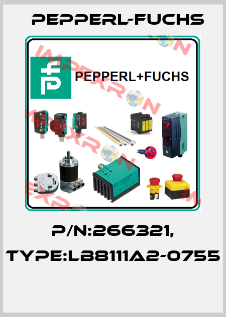 P/N:266321, Type:LB8111A2-0755  Pepperl-Fuchs