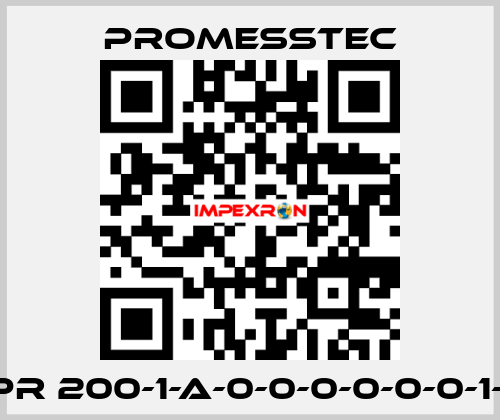 PPR 200-1-A-0-0-0-0-0-0-1-0  Promesstec
