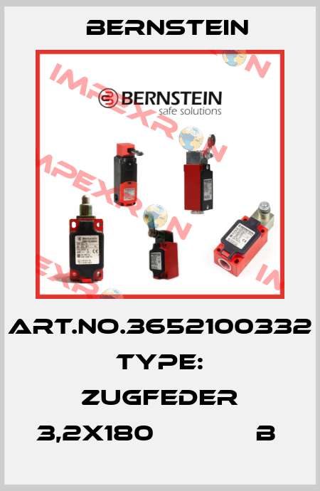 Art.No.3652100332 Type: ZUGFEDER 3,2X180             B  Bernstein