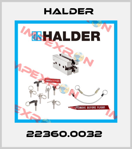 22360.0032  Halder