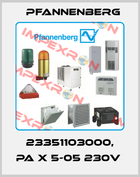 23351103000, PA X 5-05 230V  Pfannenberg