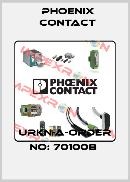 URKN-A-ORDER NO: 701008  Phoenix Contact