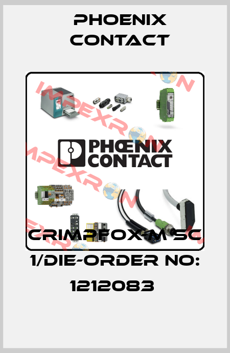 CRIMPFOX-M SC 1/DIE-ORDER NO: 1212083  Phoenix Contact