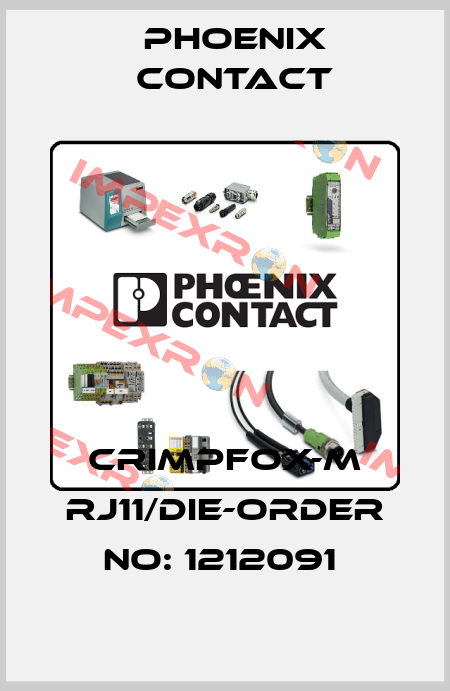 CRIMPFOX-M RJ11/DIE-ORDER NO: 1212091  Phoenix Contact