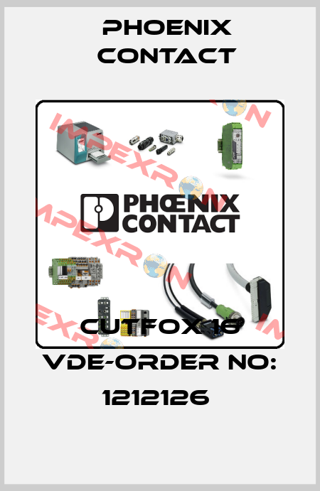 CUTFOX 16 VDE-ORDER NO: 1212126  Phoenix Contact